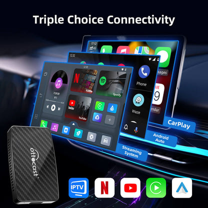 Play2Video Pro Wireless CarPlay/ Android Auto Adapter With YouTube & Netflix