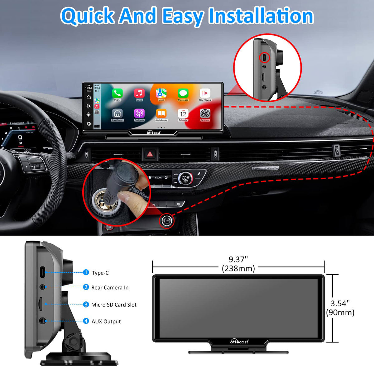 (EXCLUSIVE PRICE) OTTOCAST--CARSCREEN MAX